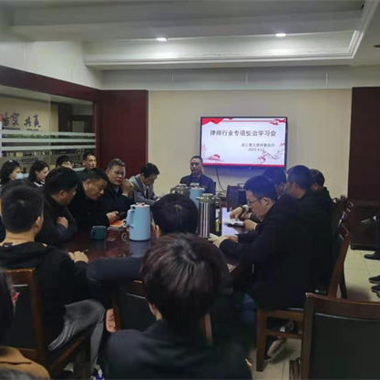 浙江震天律师事务所召开律师行业专项整治学习教育会